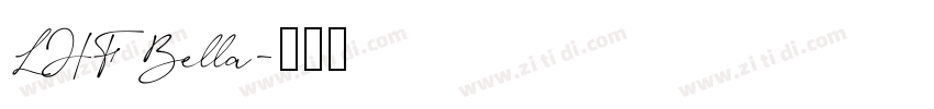 LHF Bella字体转换